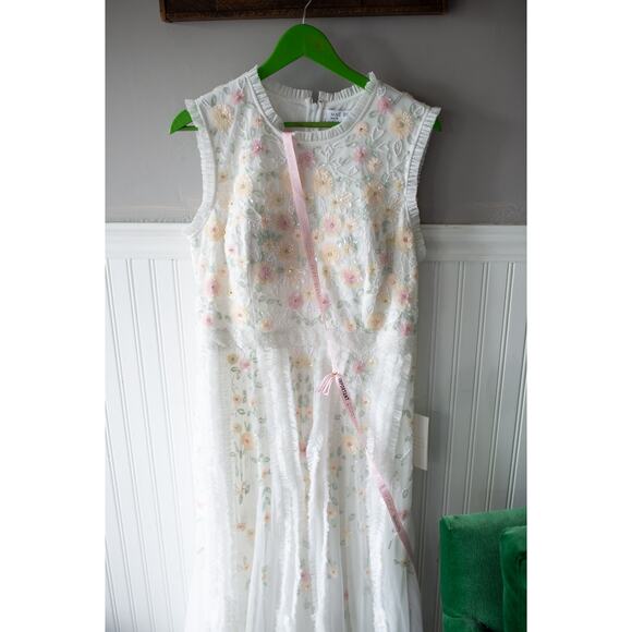 Mac Duggal Embellished Ruffle Mock Neck A-Line Gown NWT - Picture 3 of 6